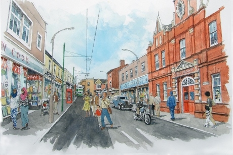 Artist impression at Black Country Living Museum